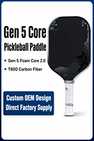 Raquette de pickleball personnalisée OEM Design GEN5 avec noyau en mousse EPP, carbone T800, approuvée USAPA pour les compétitions professionnelles adultes