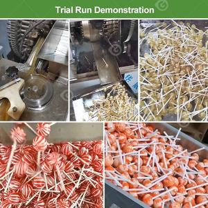 Machine <span class=keywords><strong>à</strong></span> fabriquer des sucettes, ligne de production spéciale de <span class=keywords><strong>pastilles</strong></span> sphériques artisanales sur petit bâtonnet en papier pour les sucettes arc-en-ciel - Product Image 3