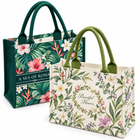 Sac fourre-tout en toile imprimé sur mesure à motifs géométriques, avec poignée longue et bandoulière, durable, laminé, écologique, recyclable, pour supermarché