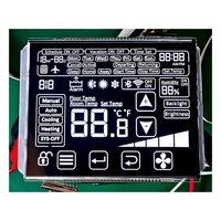 Pabrik harga rendah hitam BTN VATN VA putih Digit segmen LCD Display kustom LCD layar produsen untuk instrumen perlengkapan