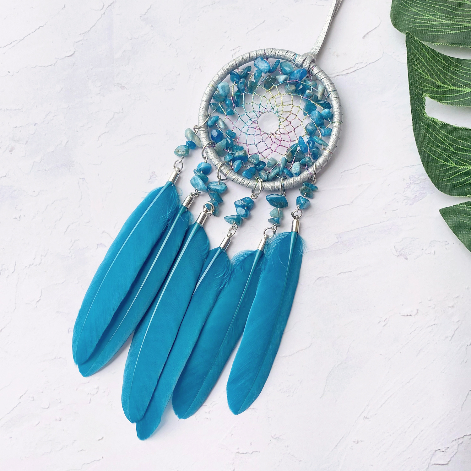 Silver crystal - blue