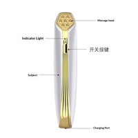 Anti-aging verwarmde oogsonic massagemachine gezichts-oogmassage magic wand beauty apparaat