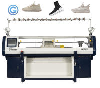 Machine à tricoter plate informatisée de haute qualité, 52 pouces, trois systèmes, type Stoll, pour chaussures Flyknit