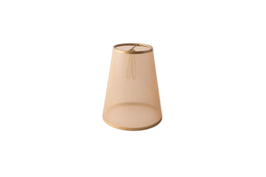 Abat-jour conique en lin uni camel chaud, fixation par pince, lumière douce, pour lustre et lampe de table d'intérieur - Product Image 4