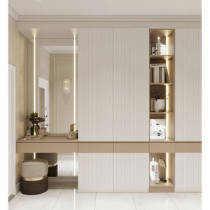 CBMmart Italian Luxury Custom <strong>Big</strong> Wardrobe <strong>Closet</strong> Room Cabinet Walkin Double Glass Sliding Wardrobe Doors Design - Product Image 6