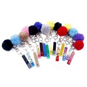 New Product Gift Self Defense Keychain Set Products Safety for Woman Self Defence Keychain Supplies with <b>Leather</b> Wristband - Product Image 4