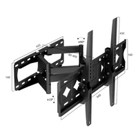 Support mural pour téléviseur WanLiTong, WTB-812, intérieur, 32 à 80 pouces, 40 kg, support mural pour téléviseur en métal, mouvement complet, support pour téléviseur LED LCD, vente chaude