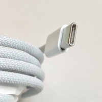 Moins cher gratuit Simple tressé Type C à Type C 1m 2m câble haute qualité Nylon cordons Noël carnaval vendu pas cher