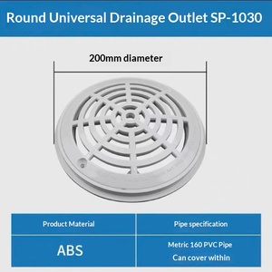 Jianyong SP-1030 - Drain de filtration rond en ABS avec revêtement UV pour <span class=keywords><strong>piscine</strong></span> - Haute rigidité, durable et sûr, facile à installer - Product Image 6
