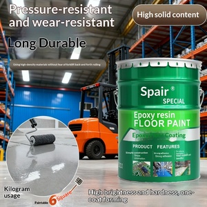 Peinture de sol autolissante en résine époxy, liquide antidérapant et résistant à l'usure pour ateliers, usines, parkings - Product Image 5