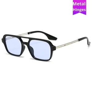 <span class=keywords><strong>Occhiali</strong></span> <span class=keywords><strong>da</strong></span> <span class=keywords><strong>Sole</strong></span> <span class=keywords><strong>Aviator</strong></span> alla Moda Unisex con Doppia Asta Anti-UV400, Nuovo Stile Influencer Transfrontaliero - Product Image 2