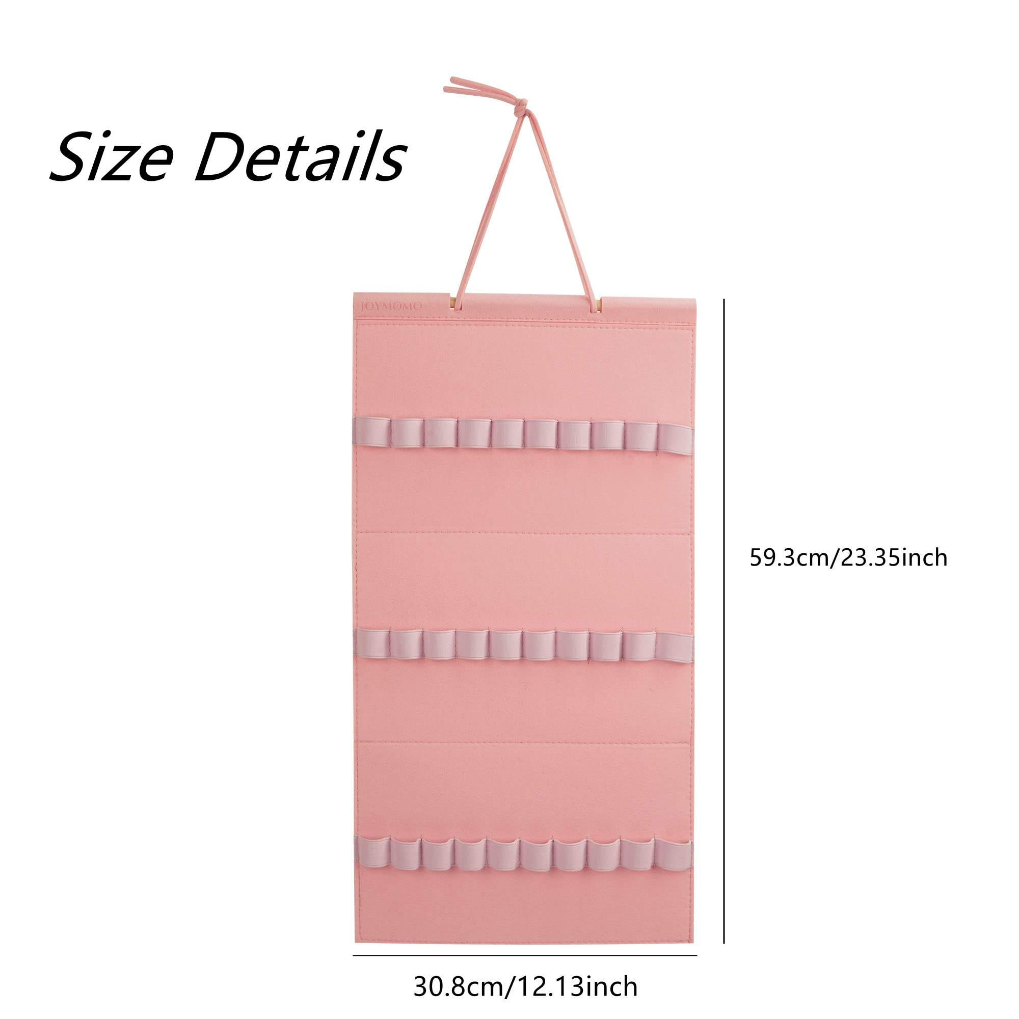 Pink Hanging Girls Headband Holder Felt Organizer Storage Containers