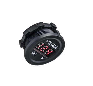 Voltímetro Digital LCD de 12V/24V con Pantalla a Color, Medidor de Temperatura del Agua Electrónico 2 en 1, Clasificación IP65, Certificación CE RoHS - Product Image 1