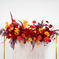 Décoration d'arche de 100*45cm avec fleurs artificielles pour la décoration de mariage et de fête