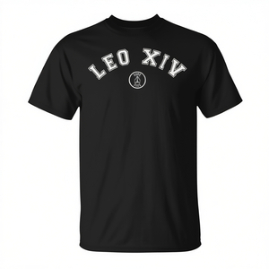 T-Shirt Leo Xiv Chicago America Nera, Maglietta Promozionale da Uomo - Product Image 2