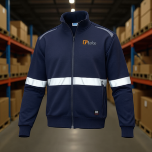 Sudadera Larga con Cierre Regular Ttake, Ropa de Trabajo, Ropa de Seguridad Reflectante - Product Image 3