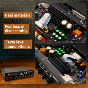 Wuzhi ZK-AS200เครื่องเสียง200W, เครื่องขยายเสียงเคทีวีบลูทูธคาราโอเกะ2.0/<span class=keywords><strong>5.0</strong></span>/5.1ช่องอลูมิเนียมอัลลอยด์เครื่อง CNC - Product Image 4