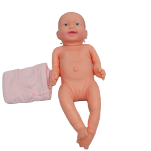 <span class=keywords><strong>Muñeca</strong></span> de Plástico con Rostro Sonriente para Niña, con Ropa, Juguete Realista de Bebé Recién Nacido para Educación Temprana y Juego entre Padres e Hijos - Product Image 1