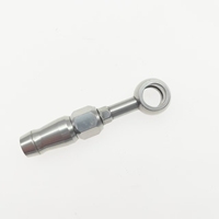 Kit d'adaptateurs de raccordement de tuyau de frein en acier inoxydable AN3 (5 pièces) pour la modification de conduites hydrauliques flexibles en PTFE