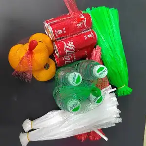Filets d'emballage de fruits et légumes personnalisés en usine, sac en maille végétale, rouleau en maille de fruits