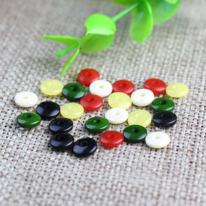 Colorful Resin Spacer <b>Beads</b> 6mm DIY Jewelry Findings For Bracelet Making Craft Accessories <b>Plastic</b> Round Flat Pad Components - Product Image 1