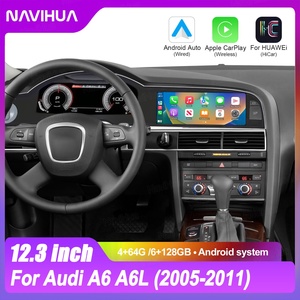12.3" Dual Screen Android Car Radio for Audi A6L 2005 2011 Multimedia Player Carplay Navigation <b>Auto</b> Head Unit Monitor Dashboard - Product Image 5