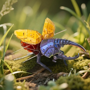 Vente en gros de puzzles en bois 3D personnalisés de la série Coccinella Septempunctata, jeu d'assemblage pour adultes et enfants - Product Image 3