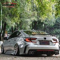 Éxito de Ventas Parachoques de Coche Estilo Loong Shadow para Honda Accord 2016-2020 Kit de Carrocería Parachoques Trasero Tubos de Escape Material PP
