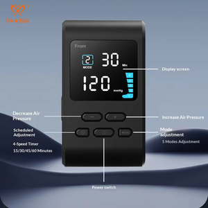 PAKISS Masseur de jambes rechargeable sans fil à compression d'air, contrôle indépendant de chaque jambe, 4 réglages de minuterie - Product Image 2