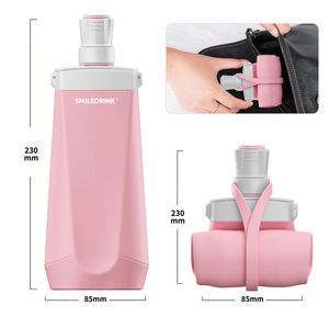 Bouteille d'eau pliable en silicone écologique, souple et saine, idéale pour les enfants, les voyages, le camping et la salle de sport – Offre Spéciale - Product Image 3
