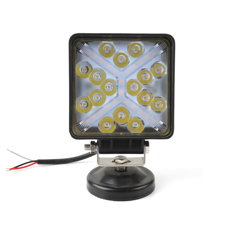 Car Driving Lighting System Spot Led Work Lights 48W Square Flood Off Road SUV Truck Led Work Light