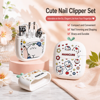 Ensemble de coupe-ongles en acier inoxydable et acier au carbone, directement de l'usine, comprenant des coupe-ongles, des pinces à cuticules, un cure-oreille et des outils de manucure