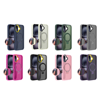Usine en gros étui de protection pour iPhone 15 Pro 16 Pro Max 17 Pro grand anneau magnétique sensation de peau antichoc étui de téléphone portable