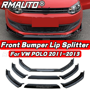 POLO <b>Lip</b> Carbon Fiber 3Pcs Front Bumper Diffuser <b>Splitter</b> <b>Lip</b> Rear Spoiler Body Kit for Volkswagen VW POLO 2011-2013 2017-2023 - Product Image 1