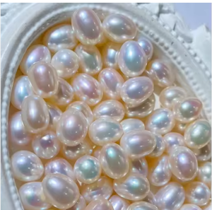 Perles d'eau douce naturelles nacrées 8-9mm en forme de riz, blanches, certifiées par un tiers, qualité AAAA/AAA, vente en gros, référence 2026ZP - Product Image 2