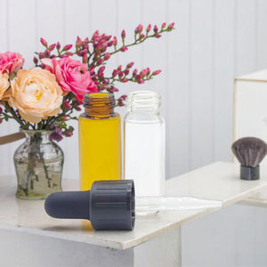 15Mm Amber Glazen Druppelaar Met Geribbelde Schroefdop 1 <span class=keywords><strong>Dram</strong></span> 4Ml Monster <span class=keywords><strong>Tester</strong></span> Flesjes Voor Vloeibare Flessen Maat 15/425 - Product Image 4