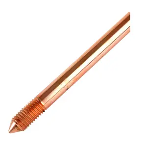 Copper coated steel electric earthing rod