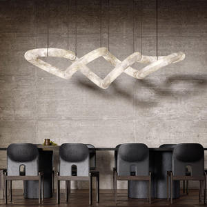 New Design Nordic Customized <b>Lights</b> Alabaster Hotel <b>Dining</b> Table Hanging Marble Pendant <b>Light</b> - Product Image 1