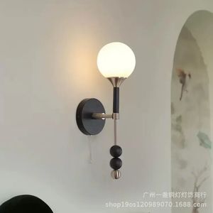 Lampe murale de lecture rétro pour chambre à coucher principale, lampe de chevet, lampe d'escalier, lampe de <span class=keywords><strong>salon</strong></span> française, ampoule - Product Image 4