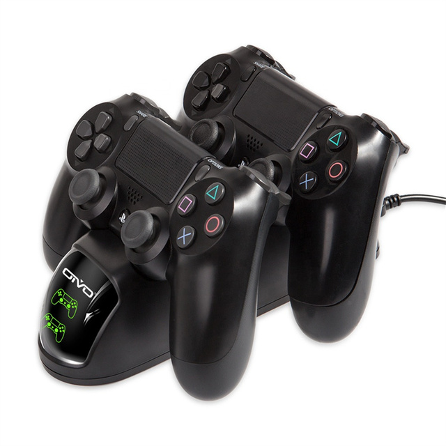 SYY Wireless Game Joystick Charger Dock Controller USB Dual Charging Stand Black 100% Tested for Slim Pro