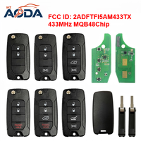 Llave Inteligente para Auto Jeep Renegade de 2/3/4 Botones, FCC ID 2ADFTFI5AM433TX, Chip MQB48, 433MHz