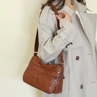 Sac à main pour femme en cuir souple, grande capacité, prix bas, nouvelle collection, vente flash