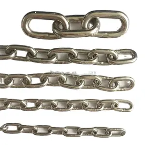 Hardware items rigging 304 stainless steel chain link used for trailer swing suspension anti-theft