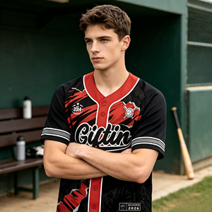Camiseta de béisbol transpirable para hombre, holgada, con rayas, personalizada con el nombre del equipo, el logotipo y el número, a la moda, para el estadio. - Product Image 5