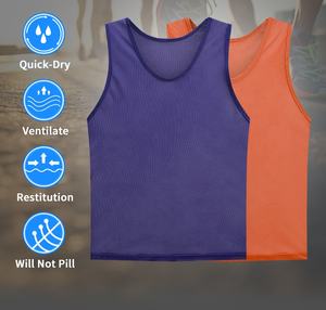 Takım sporları hızlı kuru boş örgü nefes basketbol giymek eğitim yeleği futbol futbol örgü eğitim önlükler - Product Image 6