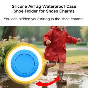 Funda de silicona antipérdida para rastreador de etiquetas de aire para <span class=keywords><strong>zuecos</strong></span> <span class=keywords><strong>Crocs</strong></span>, soporte fácil de colocar para zapatos de niños para Apple AirTags funda - Product Image 6