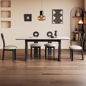 Ripple Dining <b>Table</b> Rectangle <b>Solid</b> <b>Wood</b> Stable Dining Room Furniture - Product Image 2