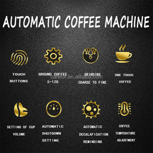 เครื่องชงกาแฟเอสเพรสโซ่อัตโนมัติเต็มรูปแบบ ทำจากสแตนเลส พร้อมปั๊มแรงดัน 15 บาร์ สำหรับใช้ในบ้านและโรงแรม - Product Image 2
