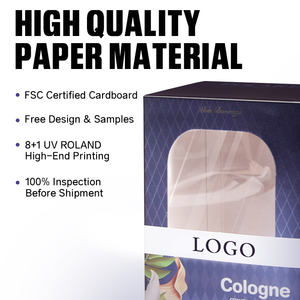 Thiết Kế Mới Biểu Tượng Tùy Chỉnh Làm Mát Không Khí Cửa Sổ Hộp Giấy Bong Bóng Tắm Bom Nến Bao Bì Hộp Với Cửa Sổ - Product Image 5