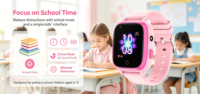 Montre connectée pour enfants L15 4G avec GPS, écran tactile IPS, étanche IP67, carte SIM, système d'exploitation Android, autonomie de 4 jours, réveil en silicone